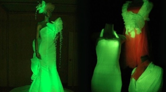 photo of glowing clothes