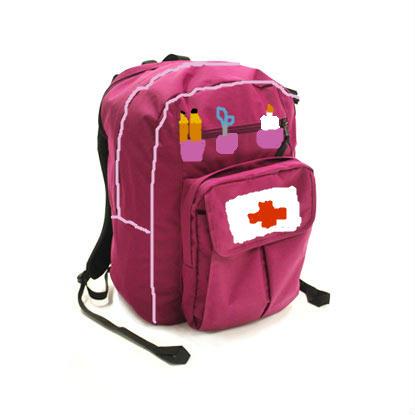 This backpack has extra cushioning and padding for gifts and instuments, so you don't have to haul them around! Also, it has an emergeny kit and special organizers- so your books and pencil will not get ruined or lost.